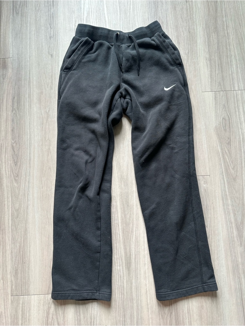 NIKE black womens straight leg sweats size small